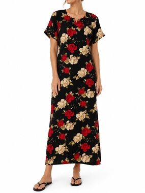 Superline USA Vintage Floral Rose Maxi XL Romantic Cottagecore Feminine Y2K 90s